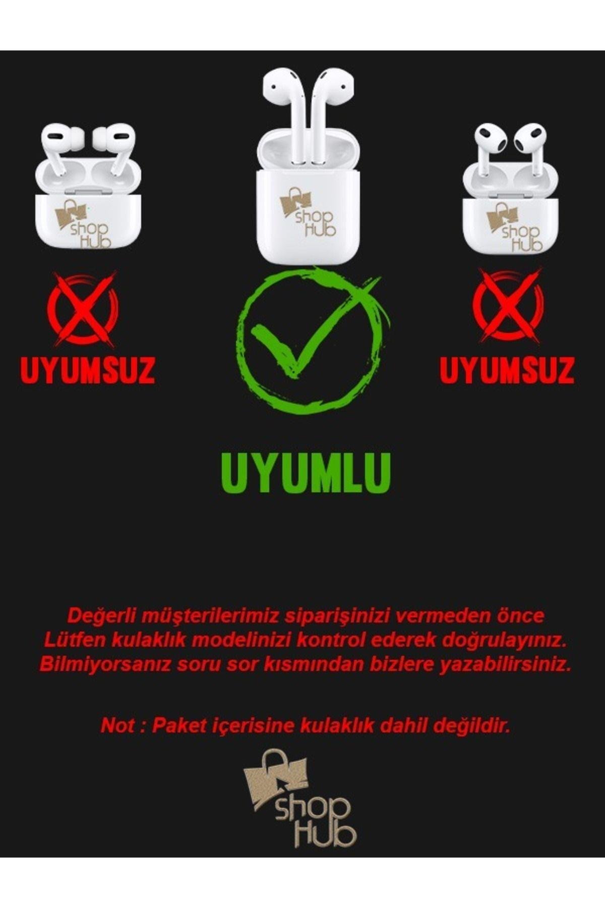 1 - 2. Nesil Uyumlu Kırmızı Kalpli Kulaklık Kılıfı