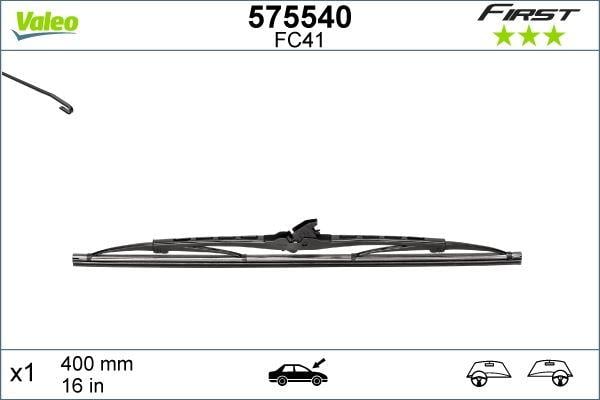 ARKA SİLECEK SÜPÜRGESİ 400mm NORMAL TİP FİRST ÜNİVERSAL