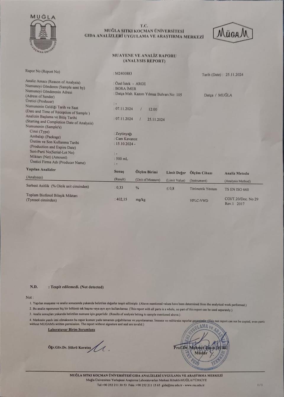 Erken Hasat Zeytinyağı 5 lt