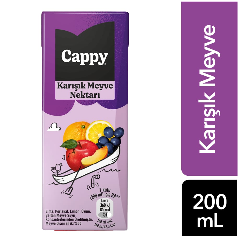 CAPPY KARIŞIK MEYVE NEKTARI  200 ML