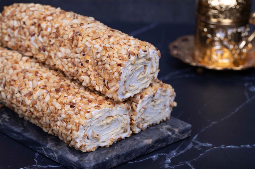 Pirinç Fındık Kaplı Krokant Kremalı Sultan Sarma Lokum