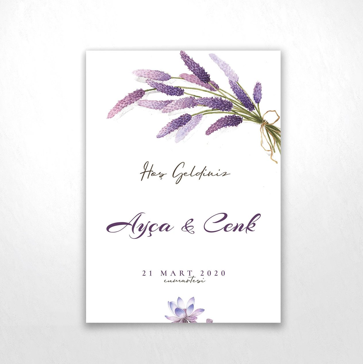 Lavender Karşılama Panosu