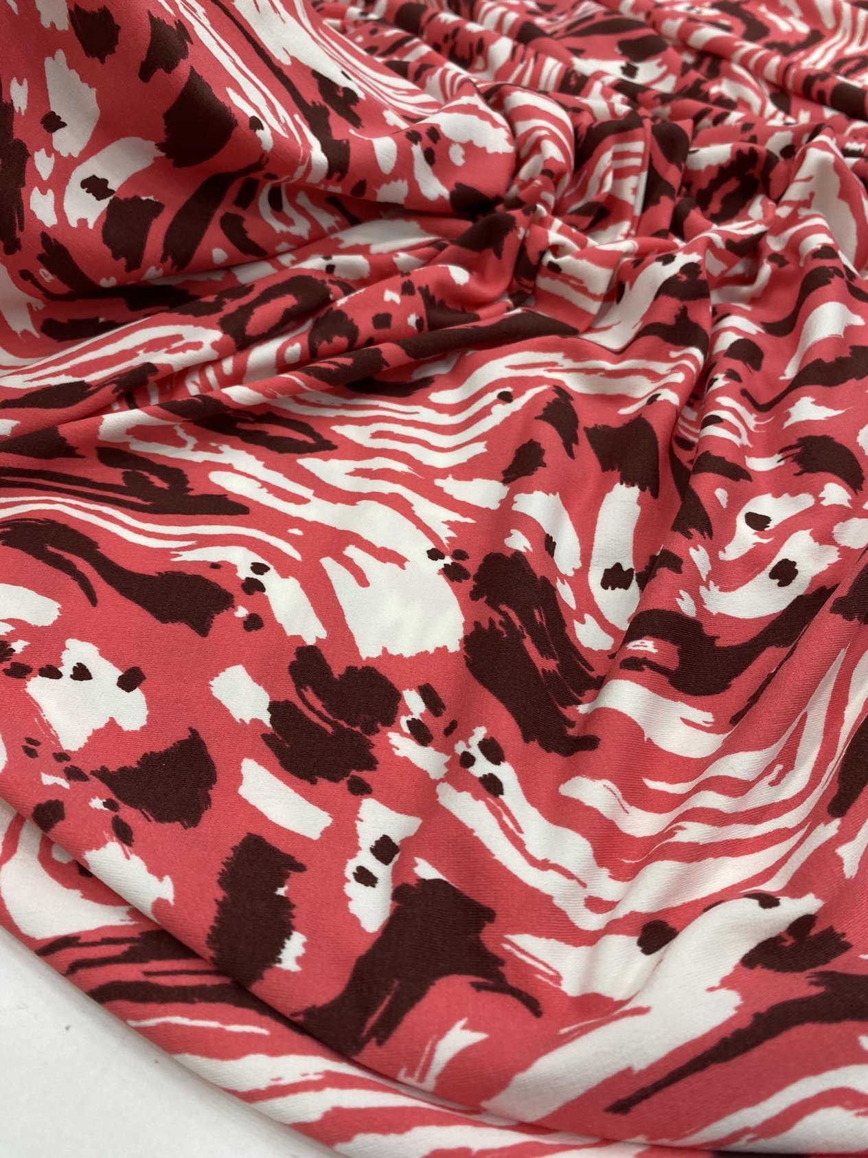 Etnik Zebra Desen Pamuklu Penye Kumaş