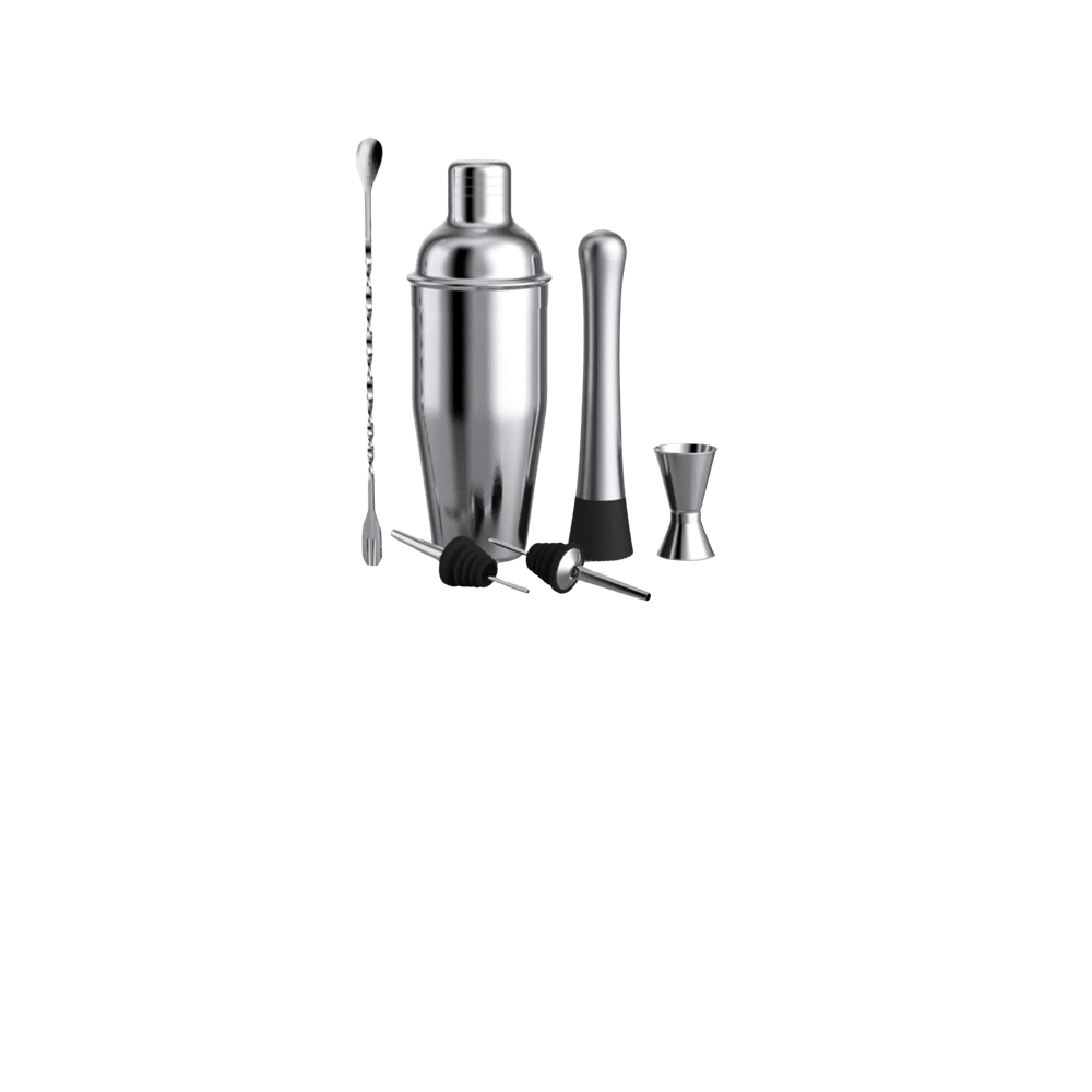 Kokteyl Shaker Seti 5 Parçalı Bar Aletleri Takım