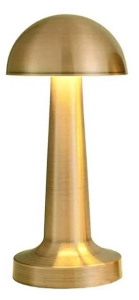 Mantar Şarlı Masa Lambası Gold