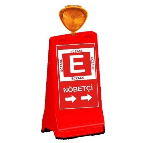 Işıklı Eczane Dubası, Solar Flaşör Lambalı Eczane TabelasıHT12429 DB AIşıklı Nöbetçi Eczane Tabelası