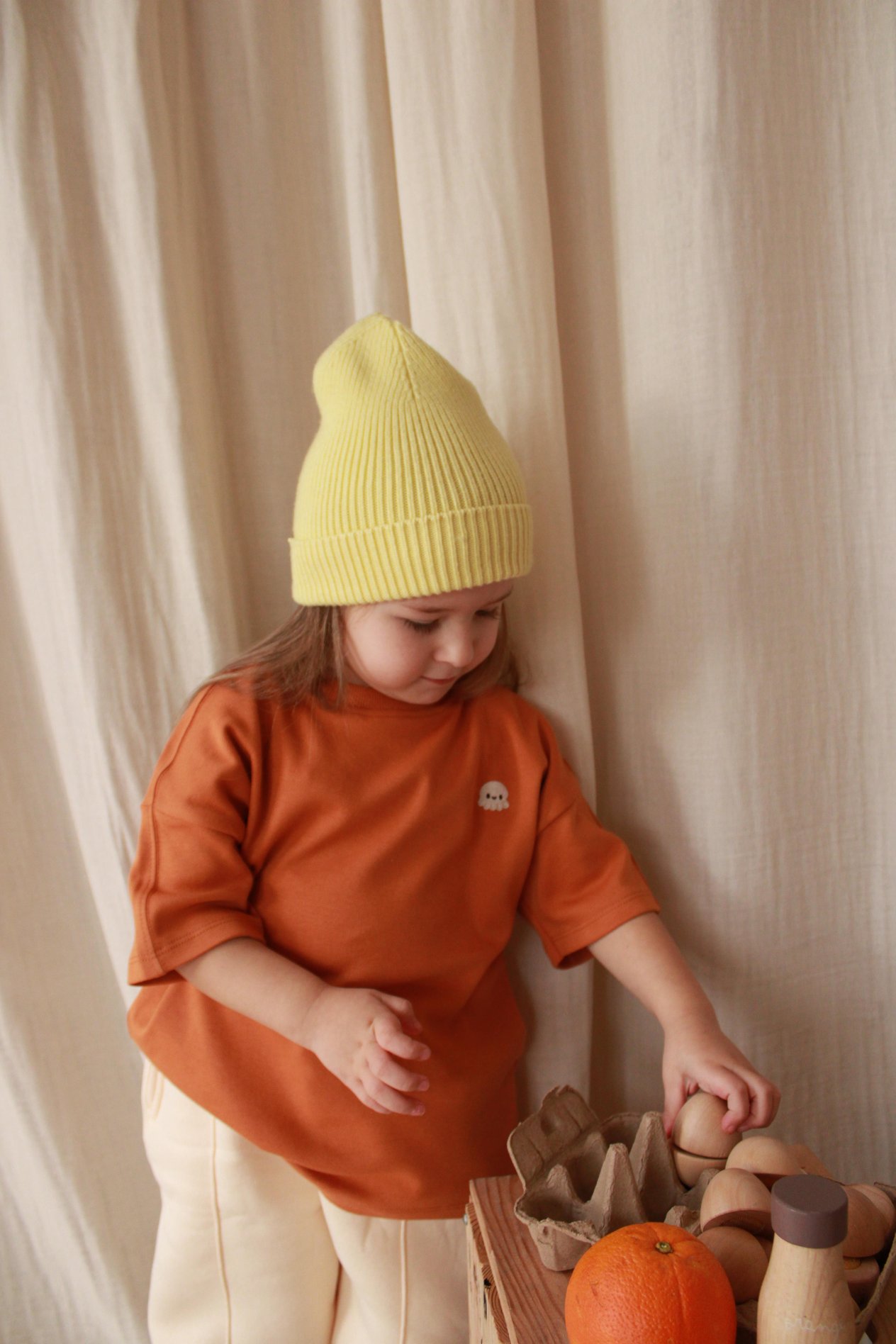 Ahtapot Nakışlı Oversize T-shirt