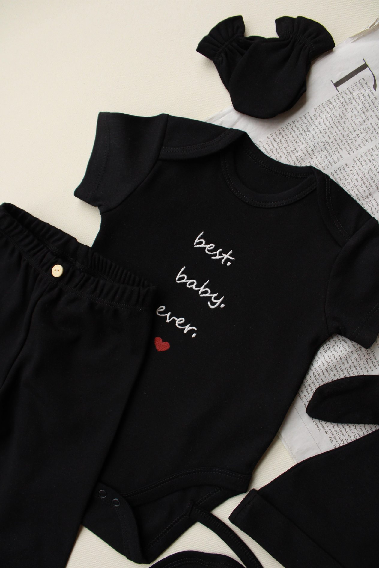 Baby Nakışlı 5li Yenidoğan Set