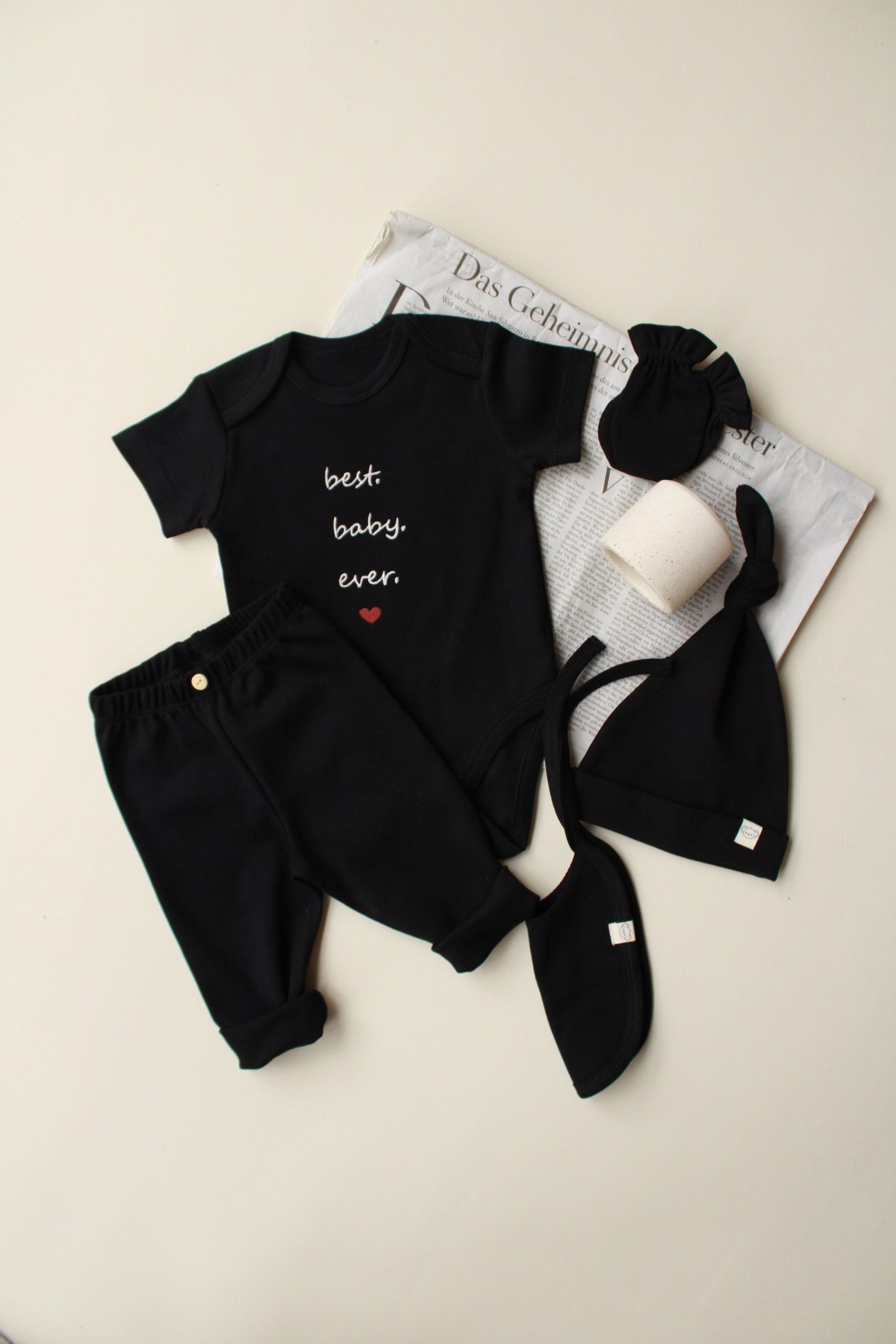 Baby Nakışlı 5li Yenidoğan Set