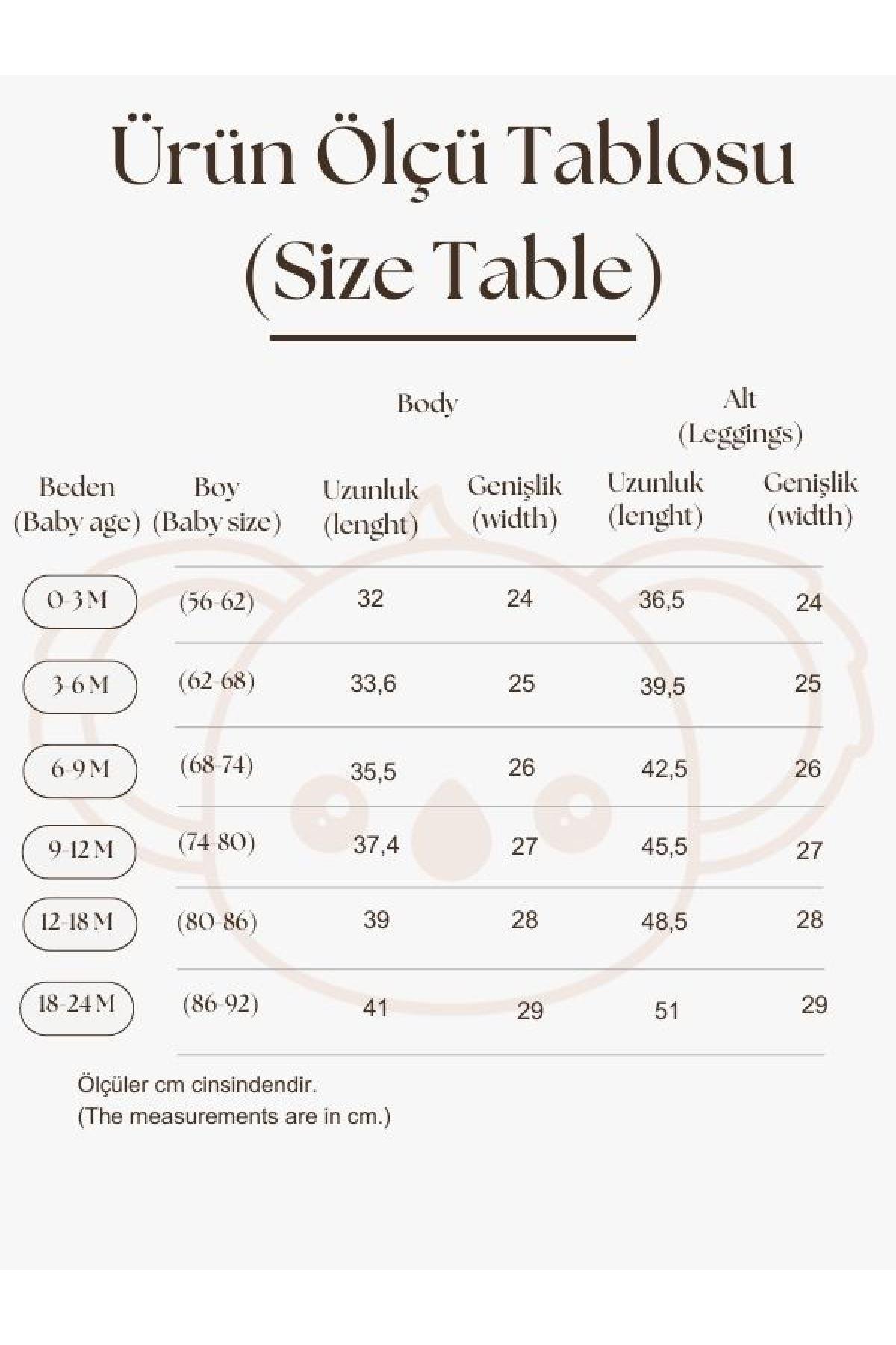 Gül Baskılı Fırfırlı Body Tayt Takım