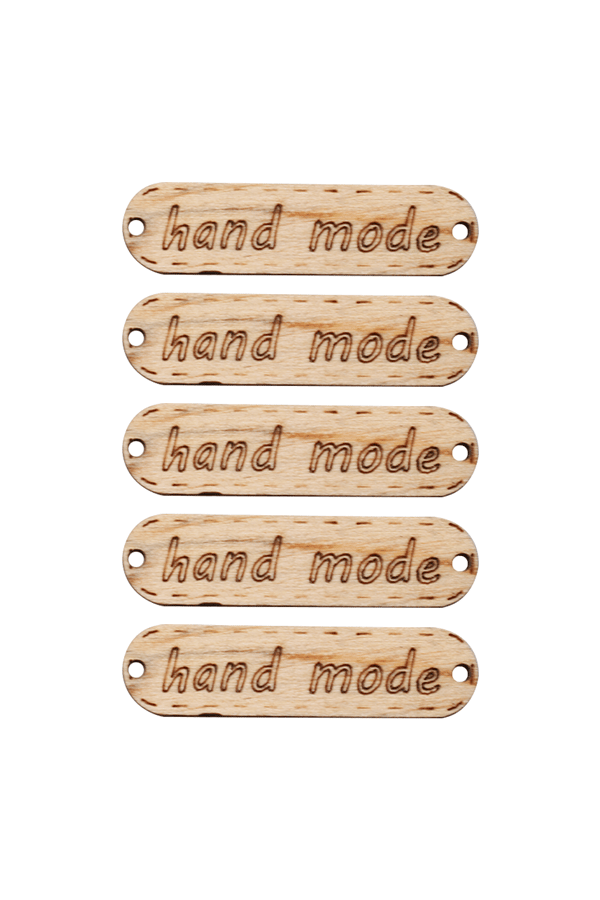 Ahşap Handmade Etiket 5 li