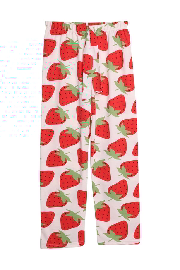Baskılı 2 İplik Kadın Pijama Altı 9043-2 | Krem
