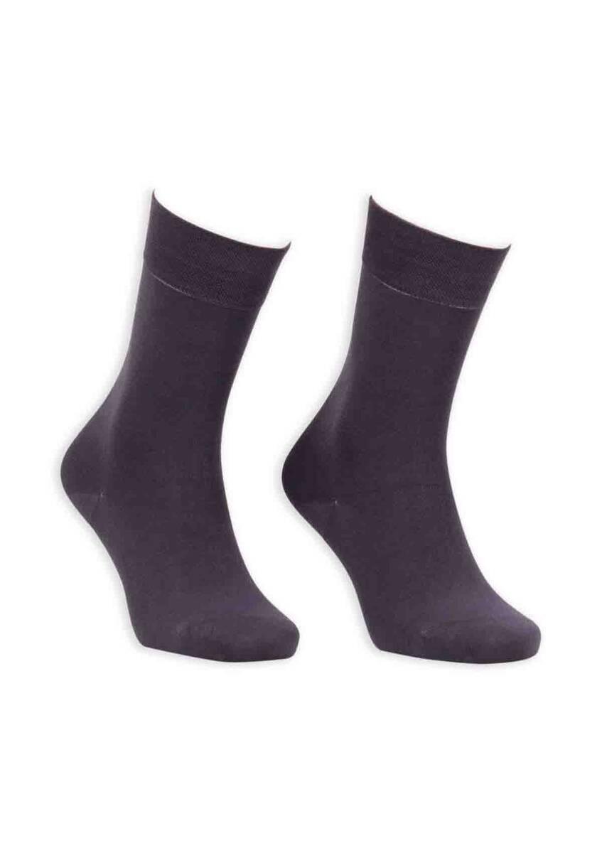 Bordo Bambu Dikişsiz Erkek Çorap GBK1003 | Füme