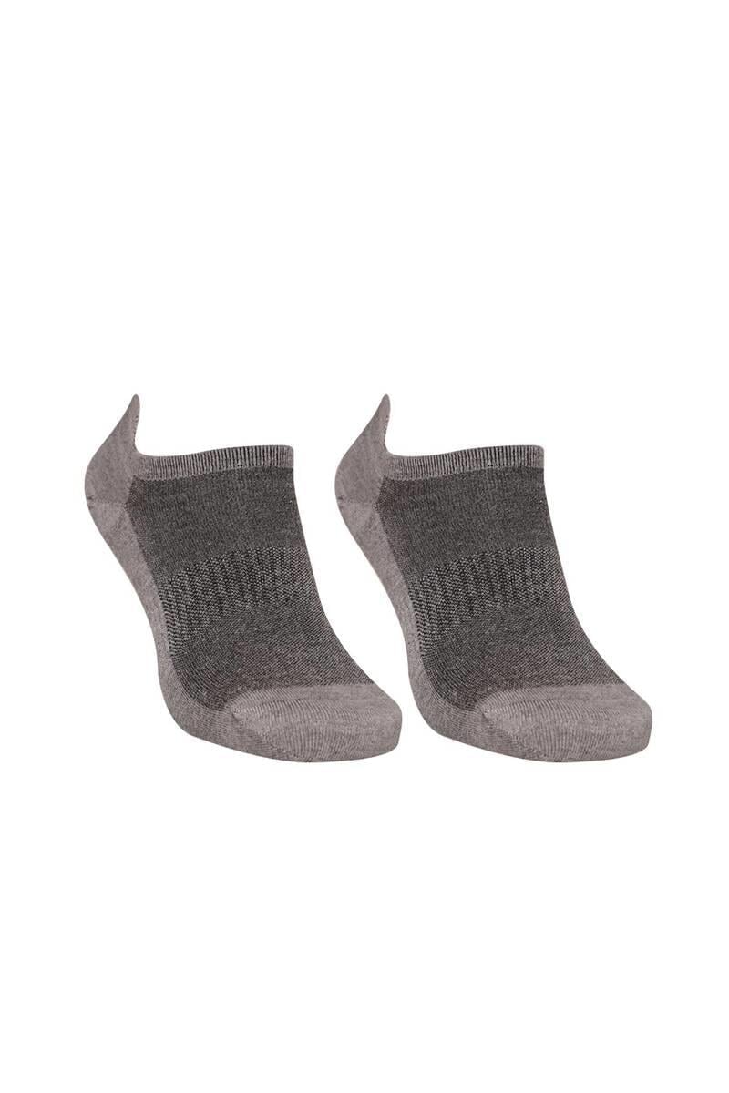 Erkek Bambu Patik Çorap 4180 | Gri