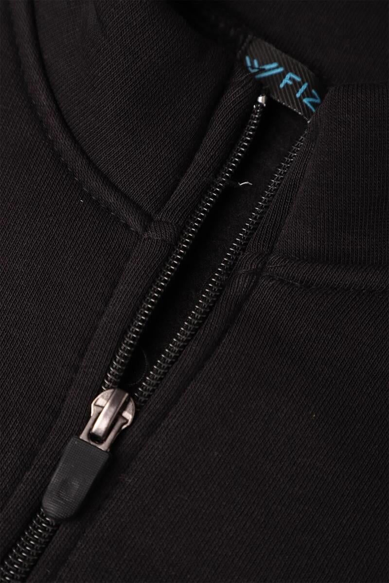 Fermuarlı Erkek Sweatshirt 3003 | Siyah