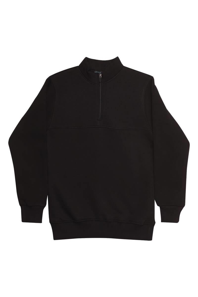 Fermuarlı Erkek Sweatshirt 3003 | Siyah