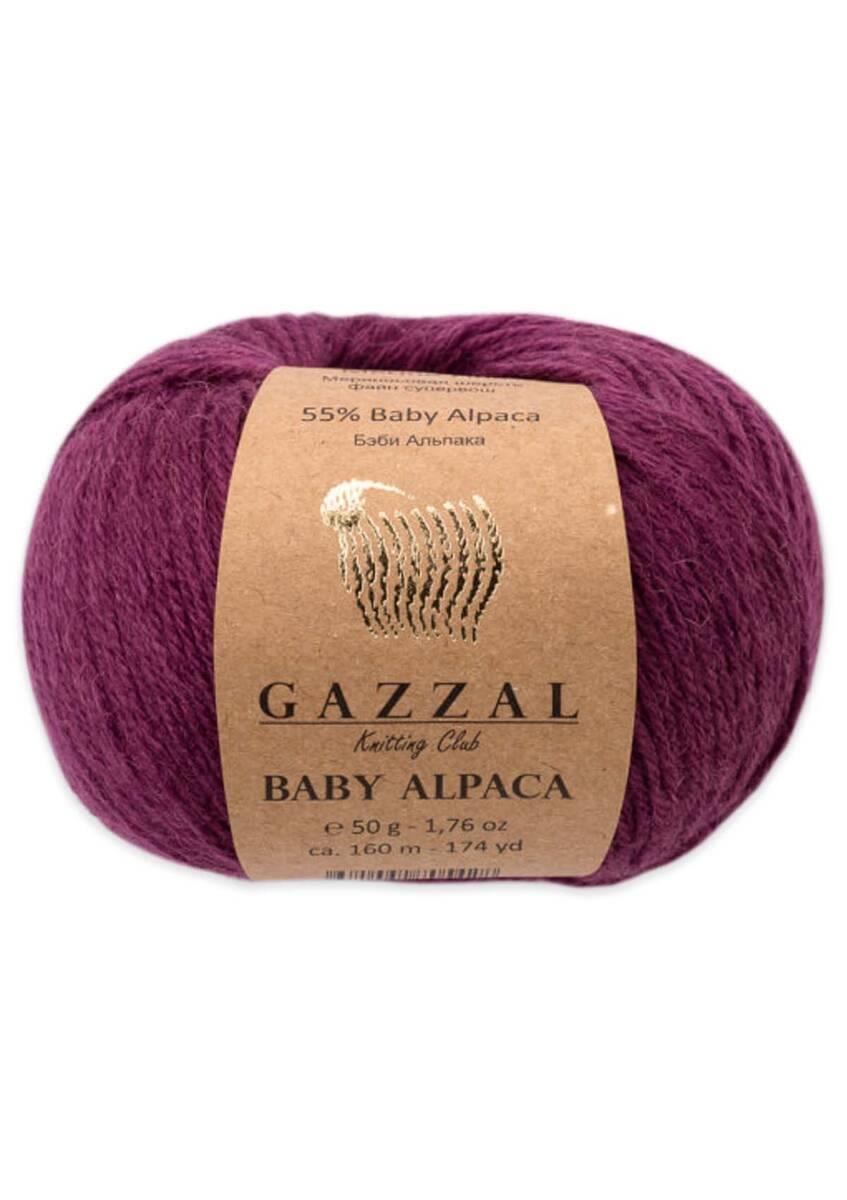 Gazzal Baby Alpaca El Örgü İpi 50 gr | Koyu Mor 46009
