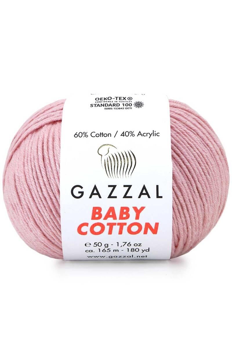 Gazzal Baby Cotton El Örgü İpi Pudra 3444