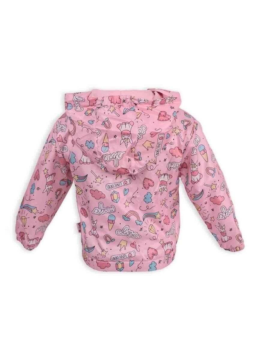 Hippıl Baby Unicorn Baskılı Yağmurluk | Pembe