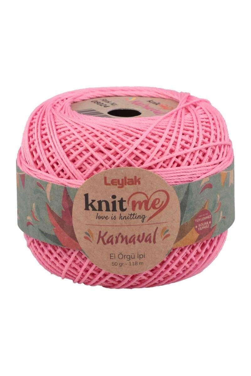 Knit me Karnaval El Örgü İpi Şeker Pembe 08024 50 gr.
