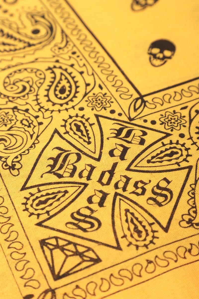 Kurukafa Baskılı Bandana | Sarı