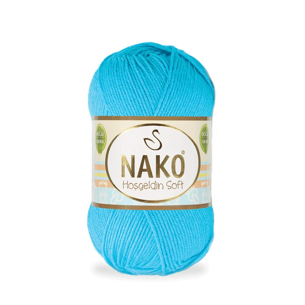 Nako Hoşgeldin Soft El Örgü İpi | Turkuaz 5014