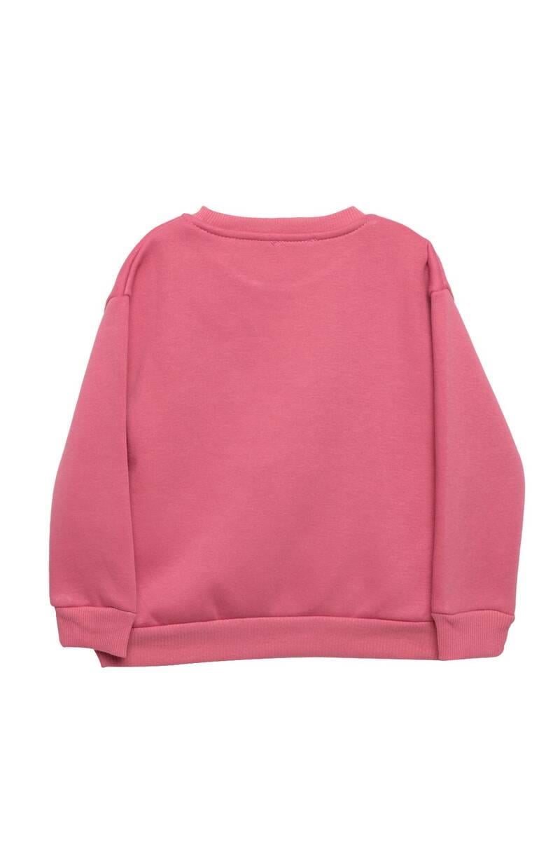 Şardonlu Kız Çocuk Sweatshirt 623553 | Pembe