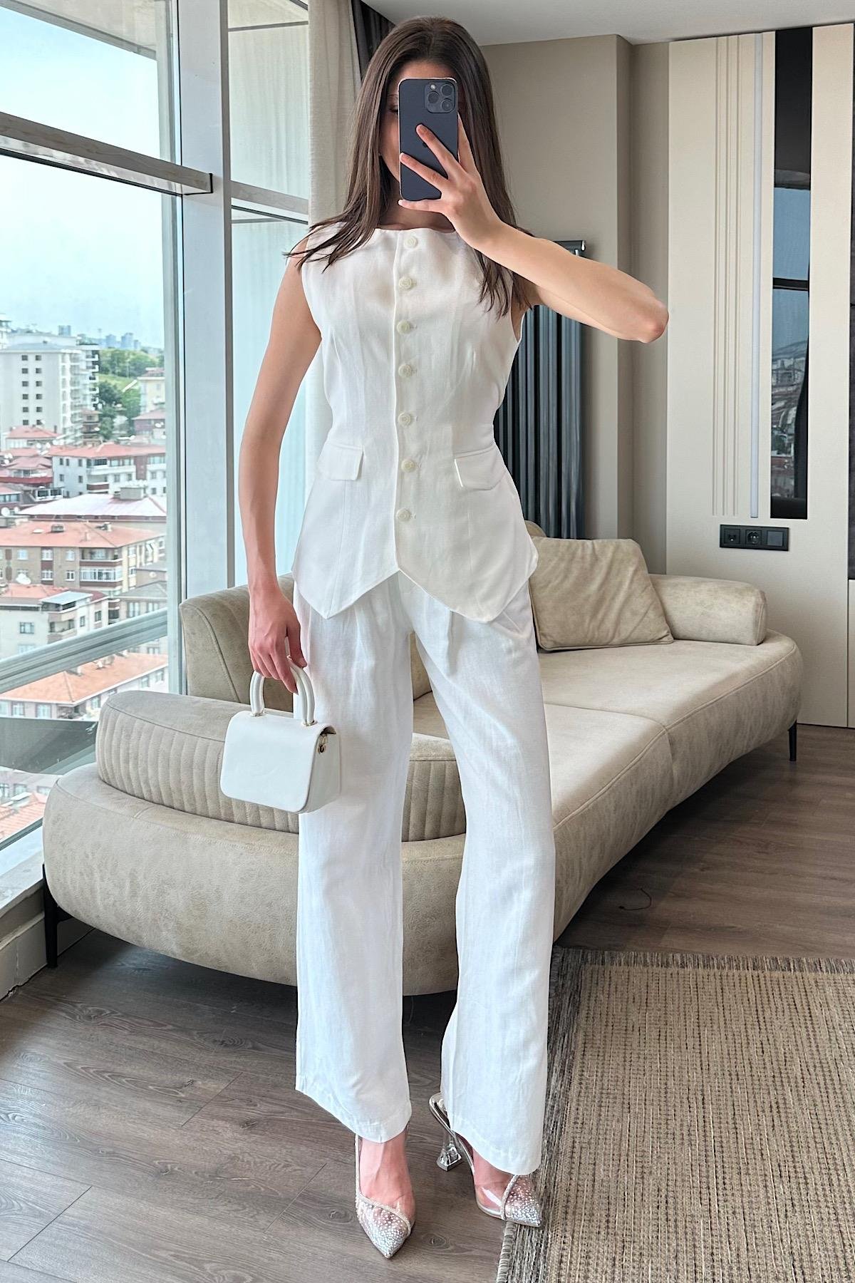 YELEKLİ PANTOLON TAKIM