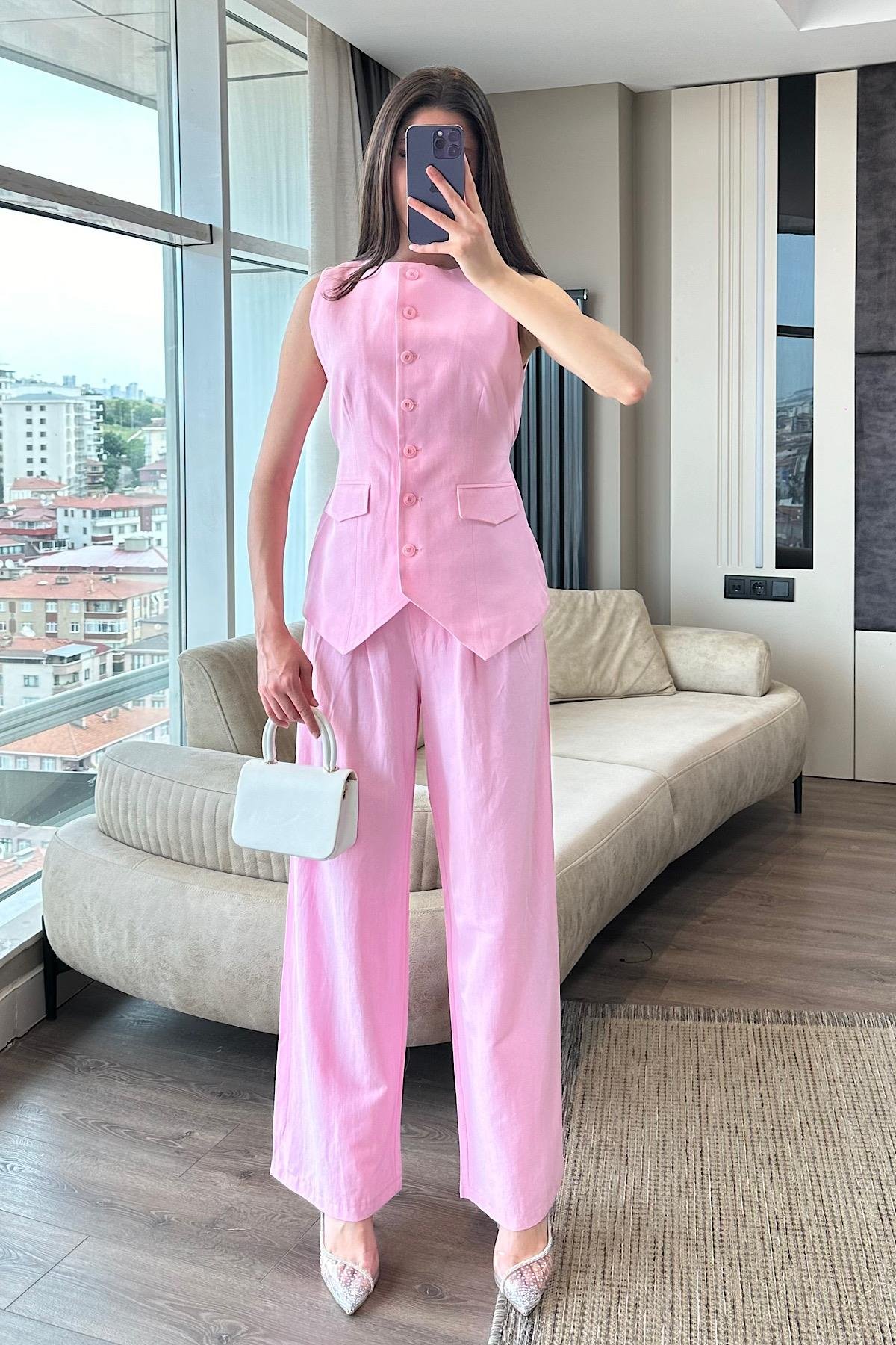 YELEKLİ PANTOLON TAKIM