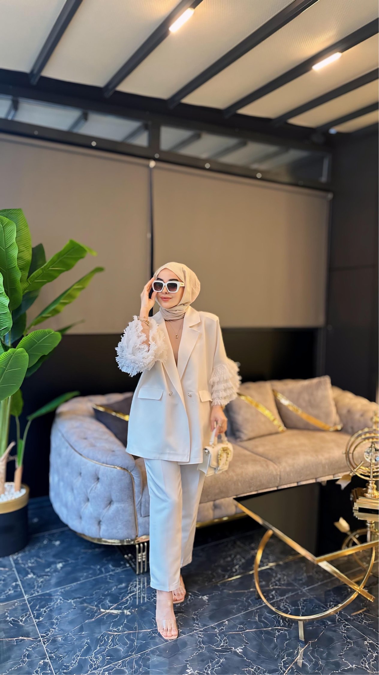Tasarım Lady Takım / Ekru