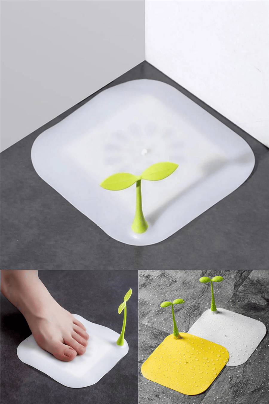 Palmiye Lavabo Gider Koku Önleyici Beyaz Renk