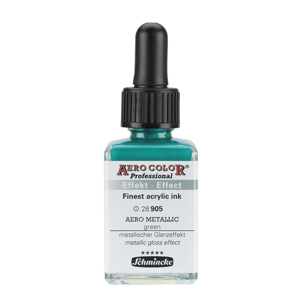 Schmincke Aero Color Akrilik Mürekkep 28 ml 905 Aero Metallic Gre