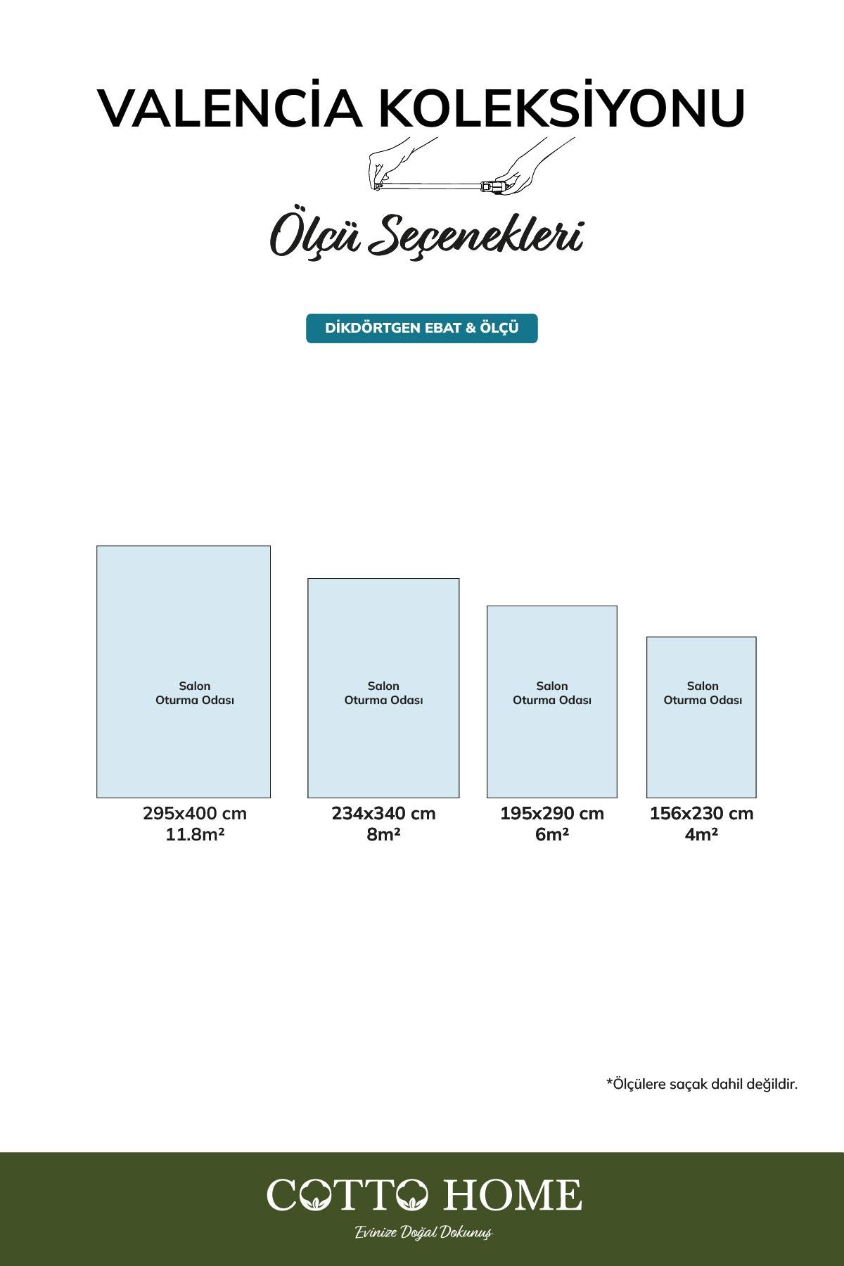 Valencıa VL005A Modern Desen Halı Özel Akrilik İplik Pamuk Taban