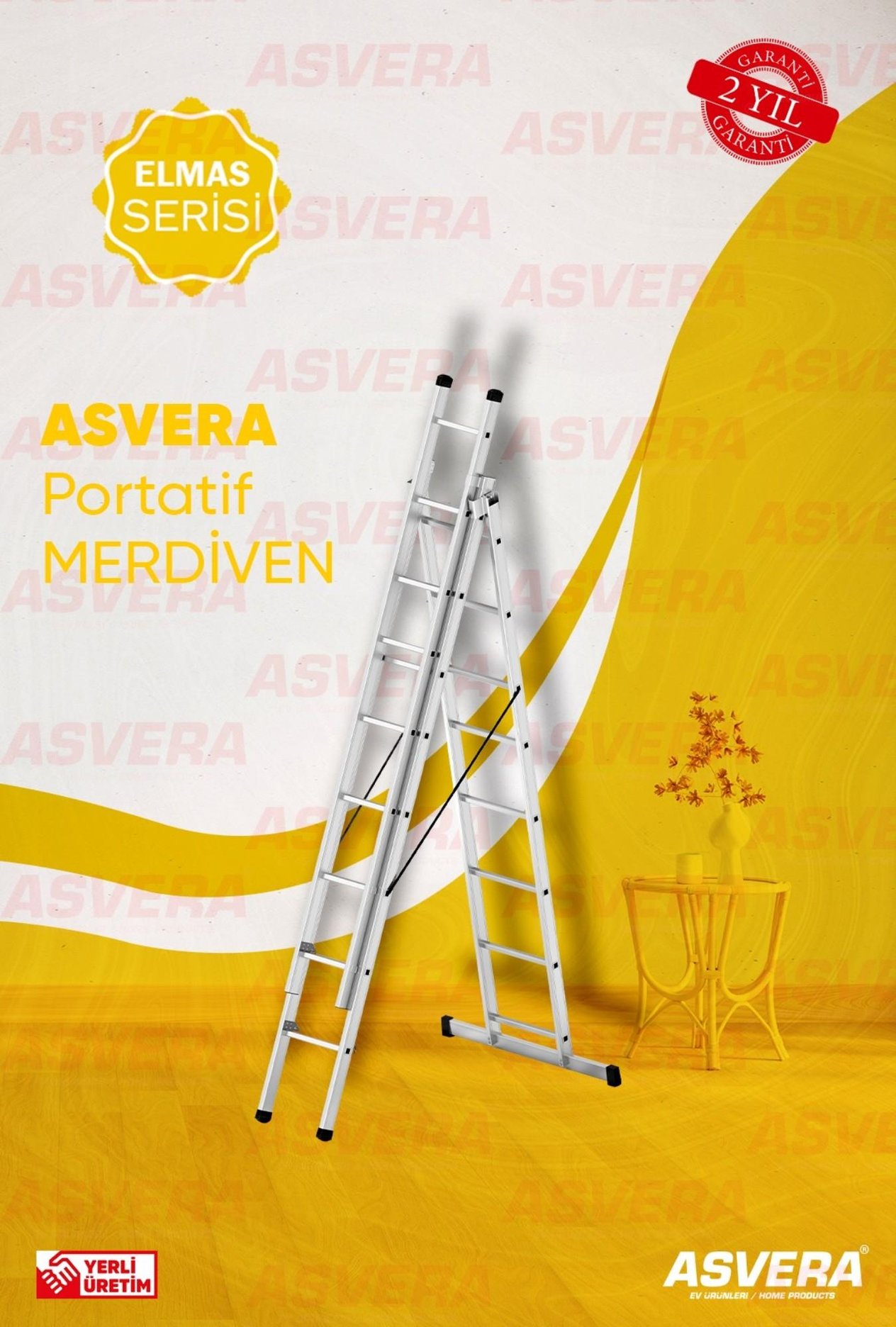 3X2,5=7,5 METRE A TİPİ SÜRGÜLÜ ALÜMİNYUM MERDİVEN - Asvera Ev Ürünleri - 3X2,5=7,5 METRE A TİPİ SÜRGÜLÜ ALÜMİNYUM MERDİVEN "A" Tipi Üç Parçalı Endüstriyel Merdivenler ASVERA ASVERA | Yerli Üretim Ev Gereçleri – Merdiven, Kurutmalık, Ütü Masası &amp; Daha Fazlası -&nbsp;Türkiye’nin Güvenilir Markası,&nbsp;Türkiye’nin Güvenilir  - "A" Tipi Üç Parçalı Endüstriyel Merdivenler