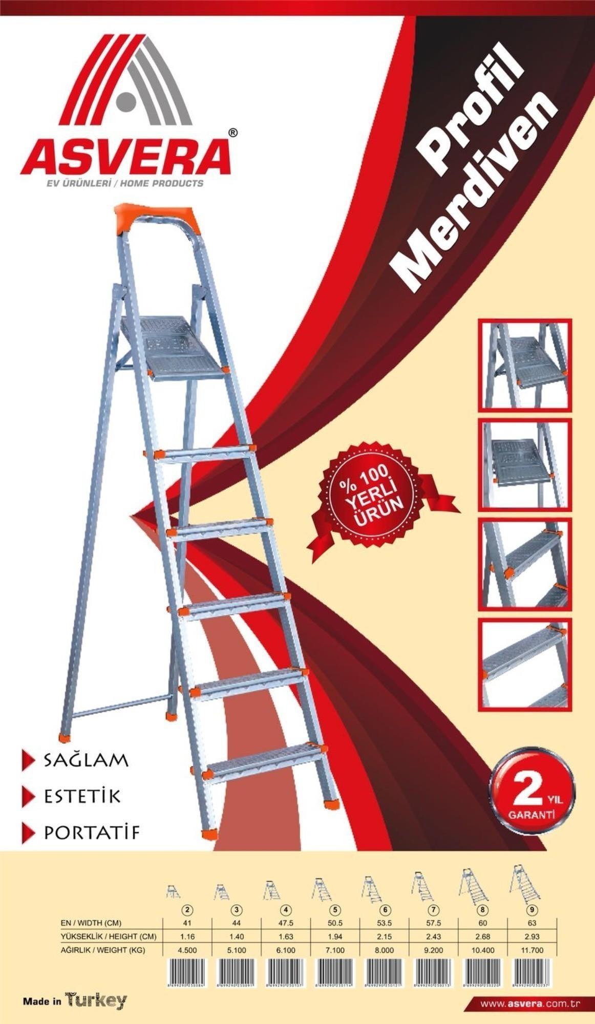 ASVERA 5+1 BASAMAKLI PROFİL MERDİVEN - Asvera Ev Ürünleri - ASVERA 5+1 BASAMAKLI PROFİL MERDİVEN Profil Merdivenler ASVERA ASVERA | Yerli Üretim Ev Gereçleri – Merdiven, Kurutmalık, Ütü Masası & Daha Fazlası - Türkiye’nin Güvenilir Markası, Türkiye’nin Güvenilir Markası asvera, yerli üretim ev ürünle - Profil Merdivenler