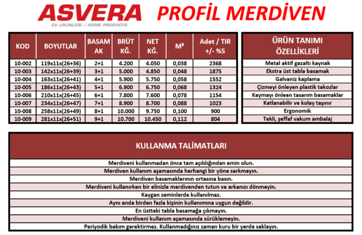 ASVERA 5+1 BASAMAKLI PROFİL MERDİVEN - Asvera Ev Ürünleri - ASVERA 5+1 BASAMAKLI PROFİL MERDİVEN Profil Merdivenler ASVERA ASVERA | Yerli Üretim Ev Gereçleri – Merdiven, Kurutmalık, Ütü Masası & Daha Fazlası - Türkiye’nin Güvenilir Markası, Türkiye’nin Güvenilir Markası asvera, yerli üretim ev ürünle - Profil Merdivenler