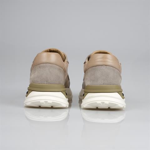 Erkek Hakiki Deri Bej Sneaker TG-101