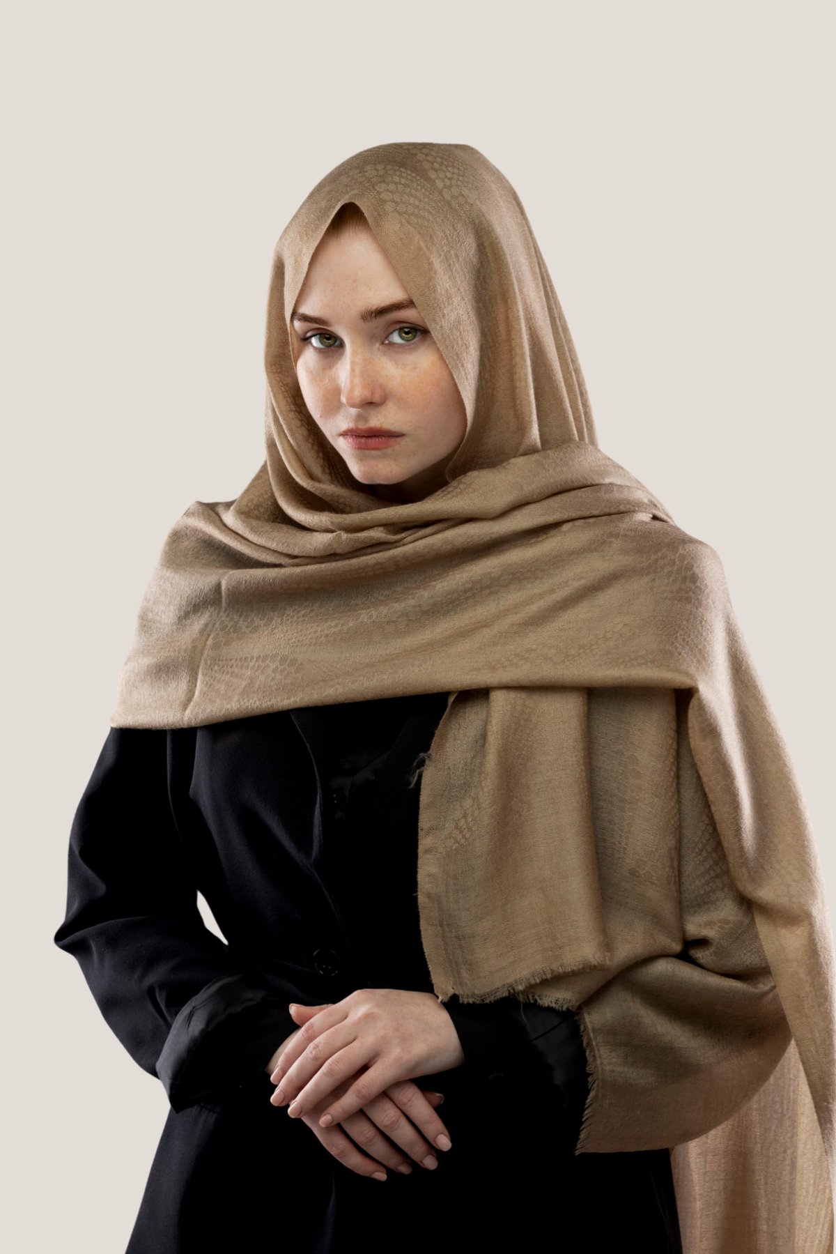 Kahve Kaşmir ŞalKAŞMİRFlèurTOFFE AÇIK KAHVE KAŞMİR ŞAL