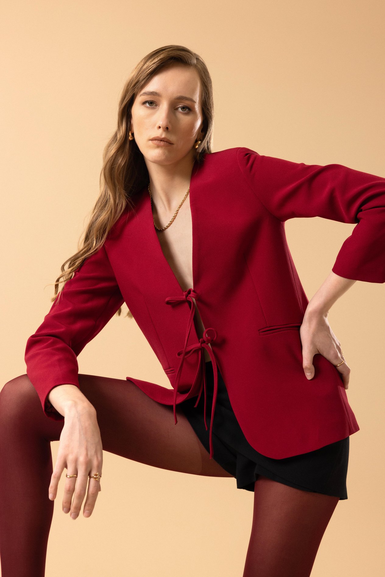 Sara Ceket Bordo
