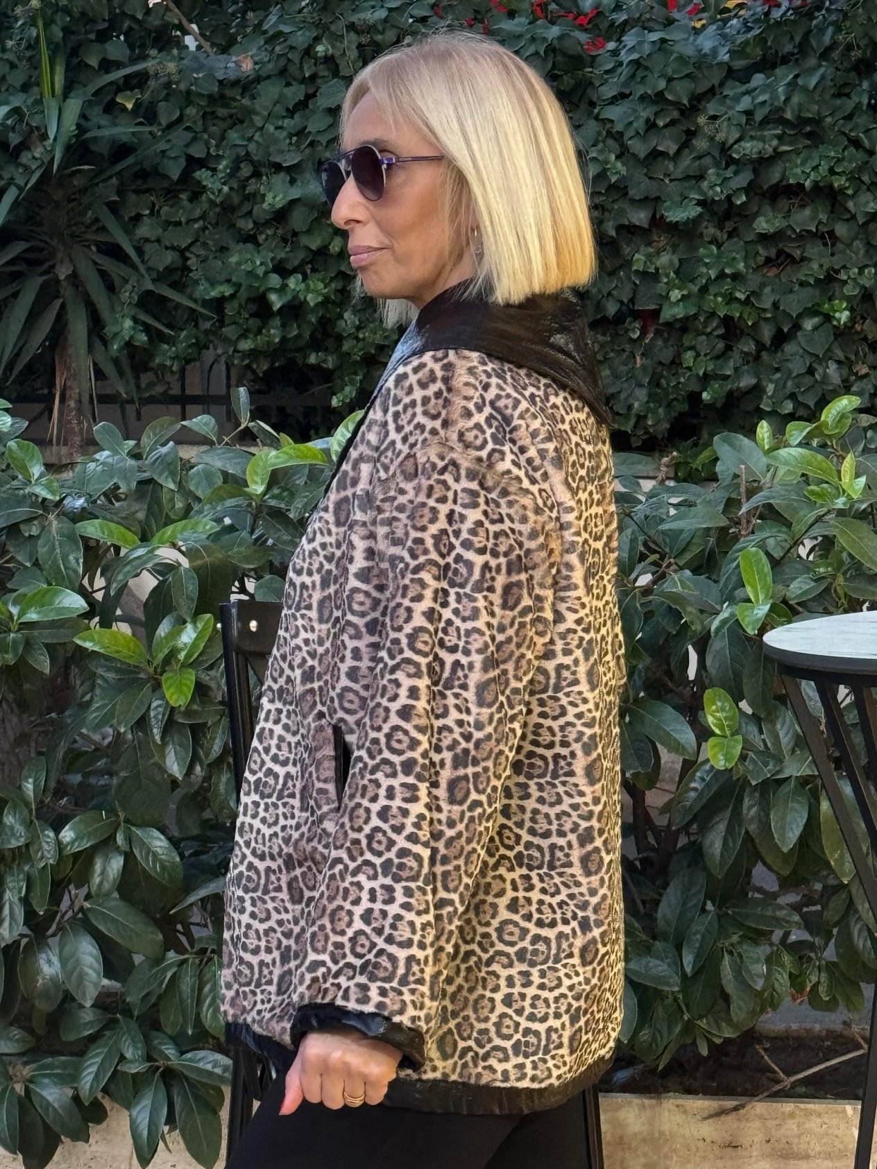 Çift Taraflı Leopar Kaban