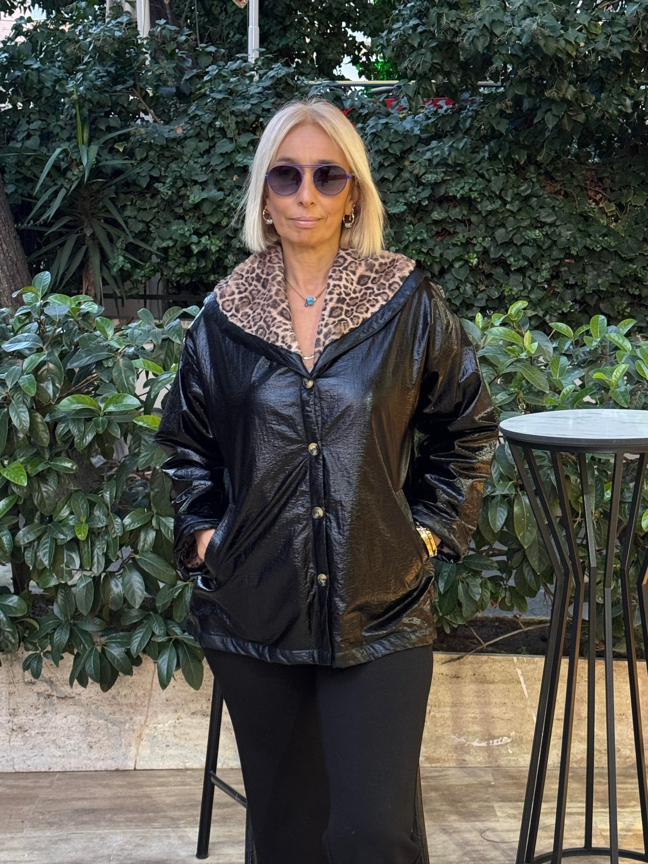 Çift Taraflı Leopar Kaban