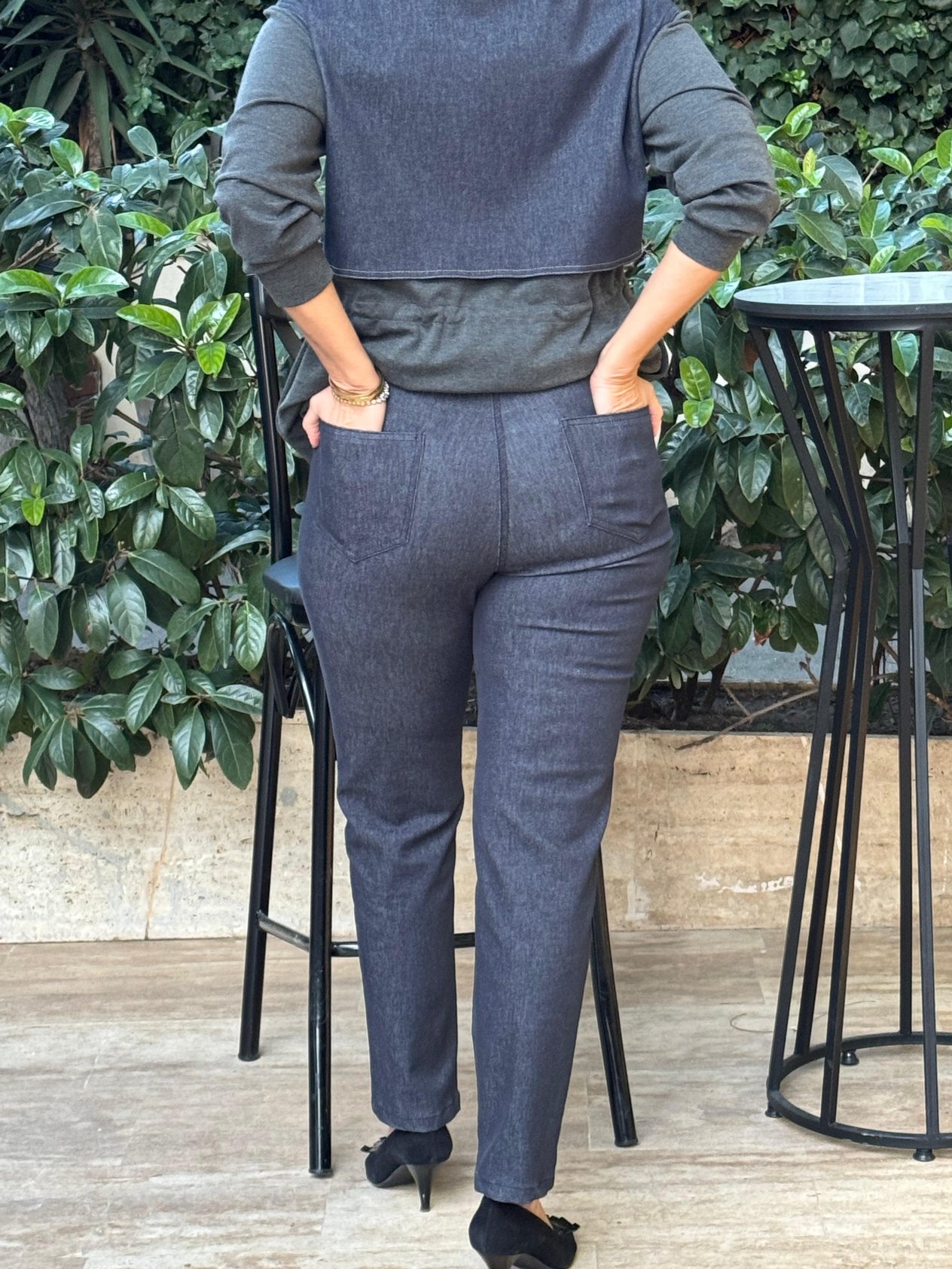 Yüksek Bel Jean Pantolon
