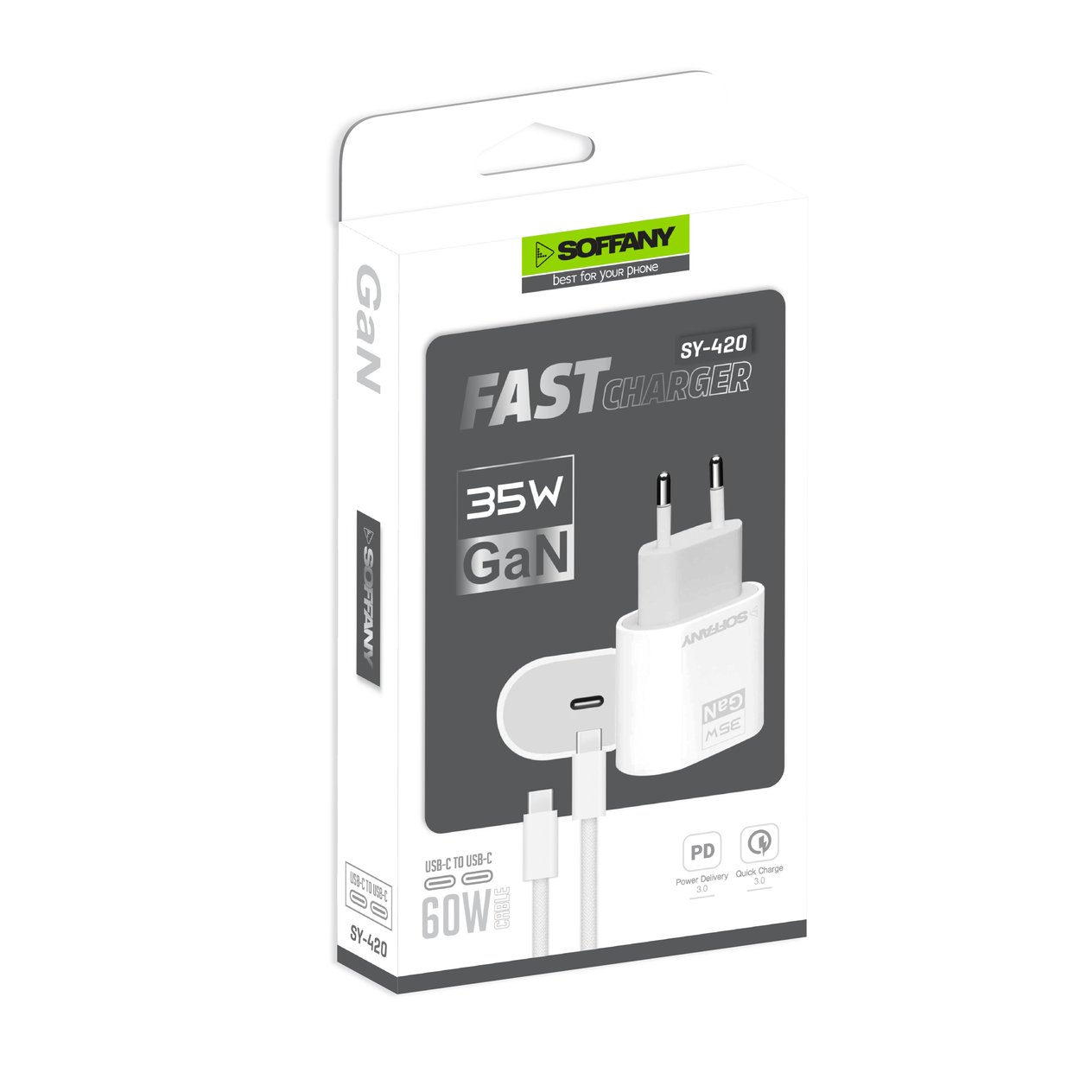 Soffany SY-420 35W PD GaN Şarj Seti