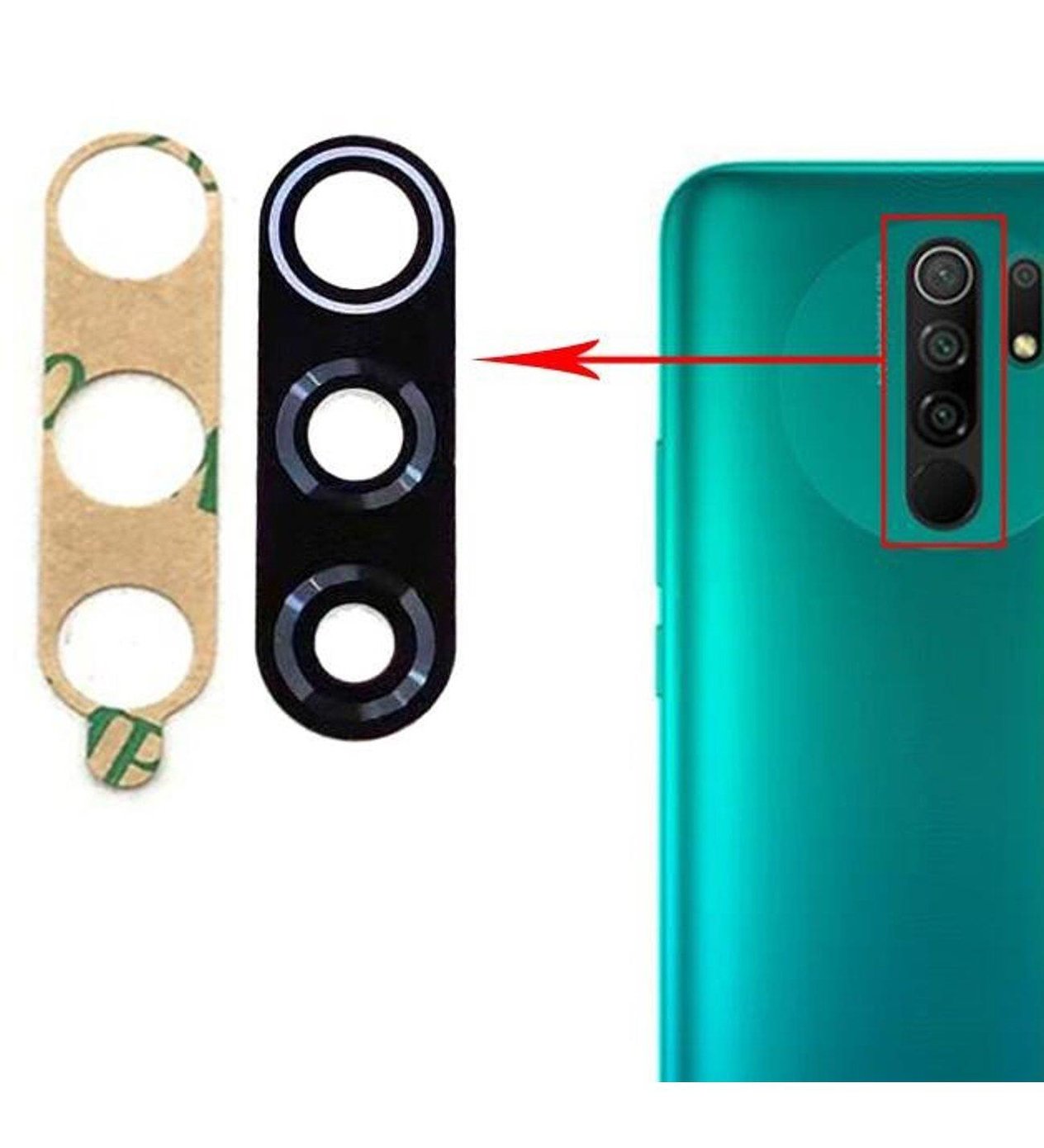Xiaomi Redmi 9 Uyumlu Kamera Camı
