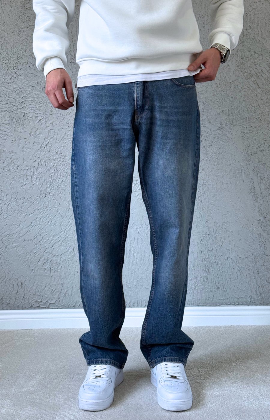 Premium Kalite Baggy Jean MAVİ/ BGT03