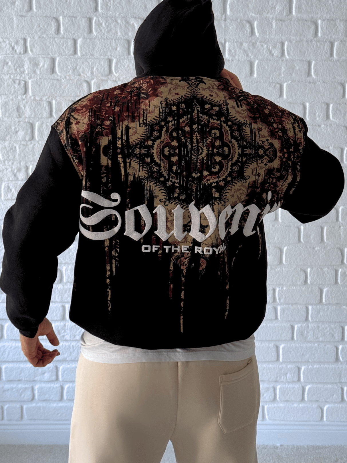 Premium Kalite Oversize Kalıp Yüksek Kaliteli Baskı Sweatshirt- Siyah / SWT02