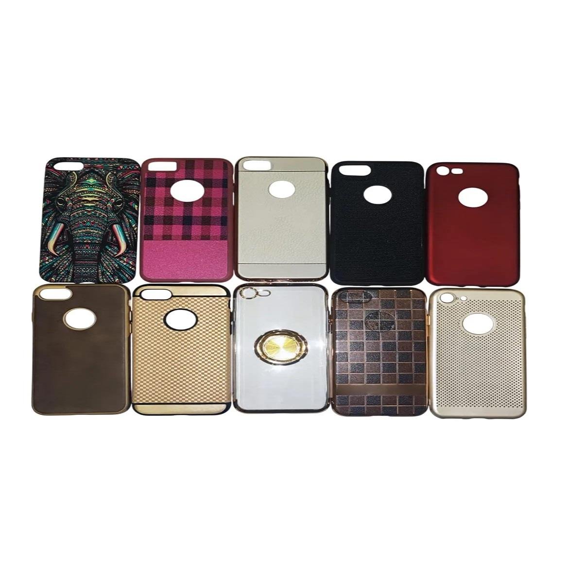 Iphone 7 Uyumlu 6 Adet Karışık Renk & Model Kılıf - 6'lı Paket
