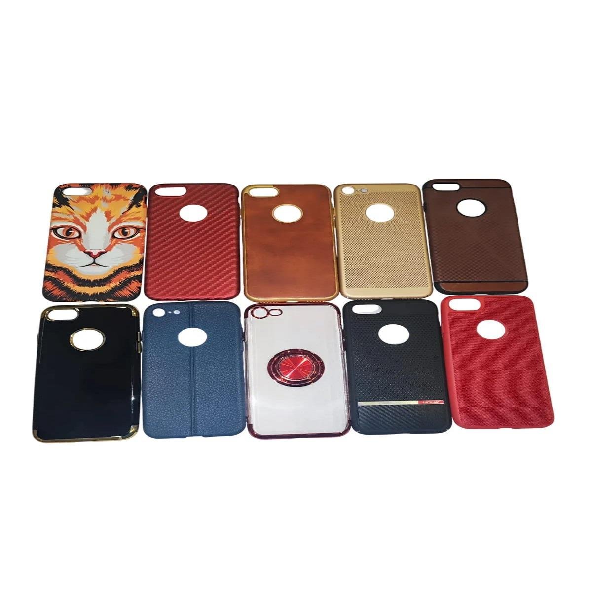 Iphone 7 Uyumlu 6 Adet Karışık Renk & Model Kılıf - 6'lı Paket