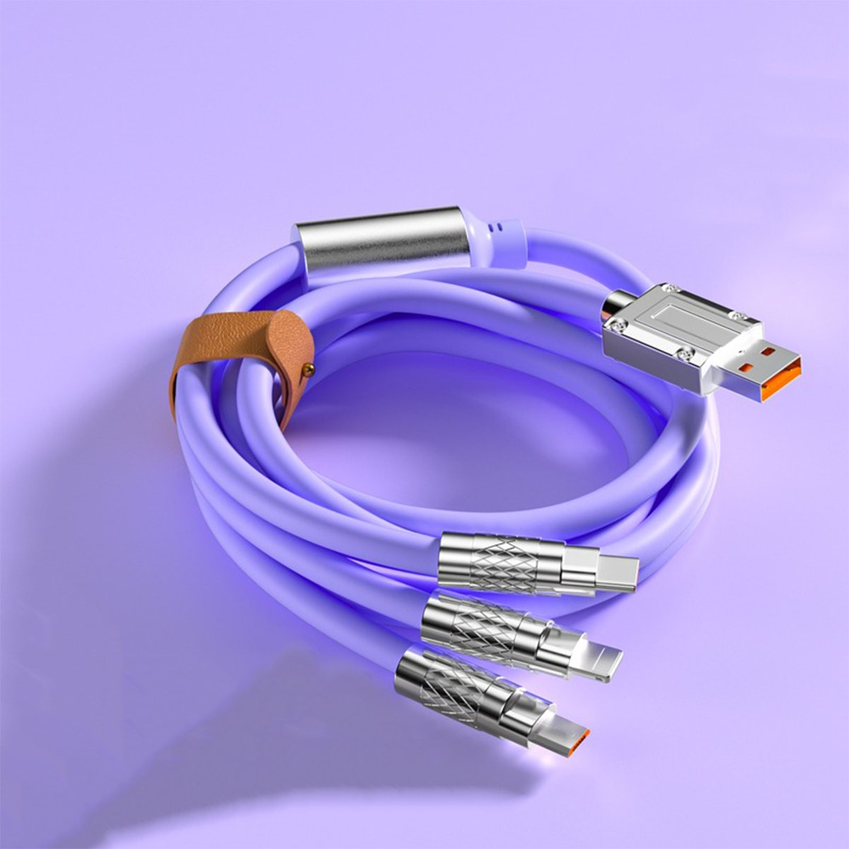 ITHINK 3IN1 METAL BAŞLIKLI ÇOKLU ŞARJ KABLOSU K50 TYPE-C MİCRO LIGHTNING
