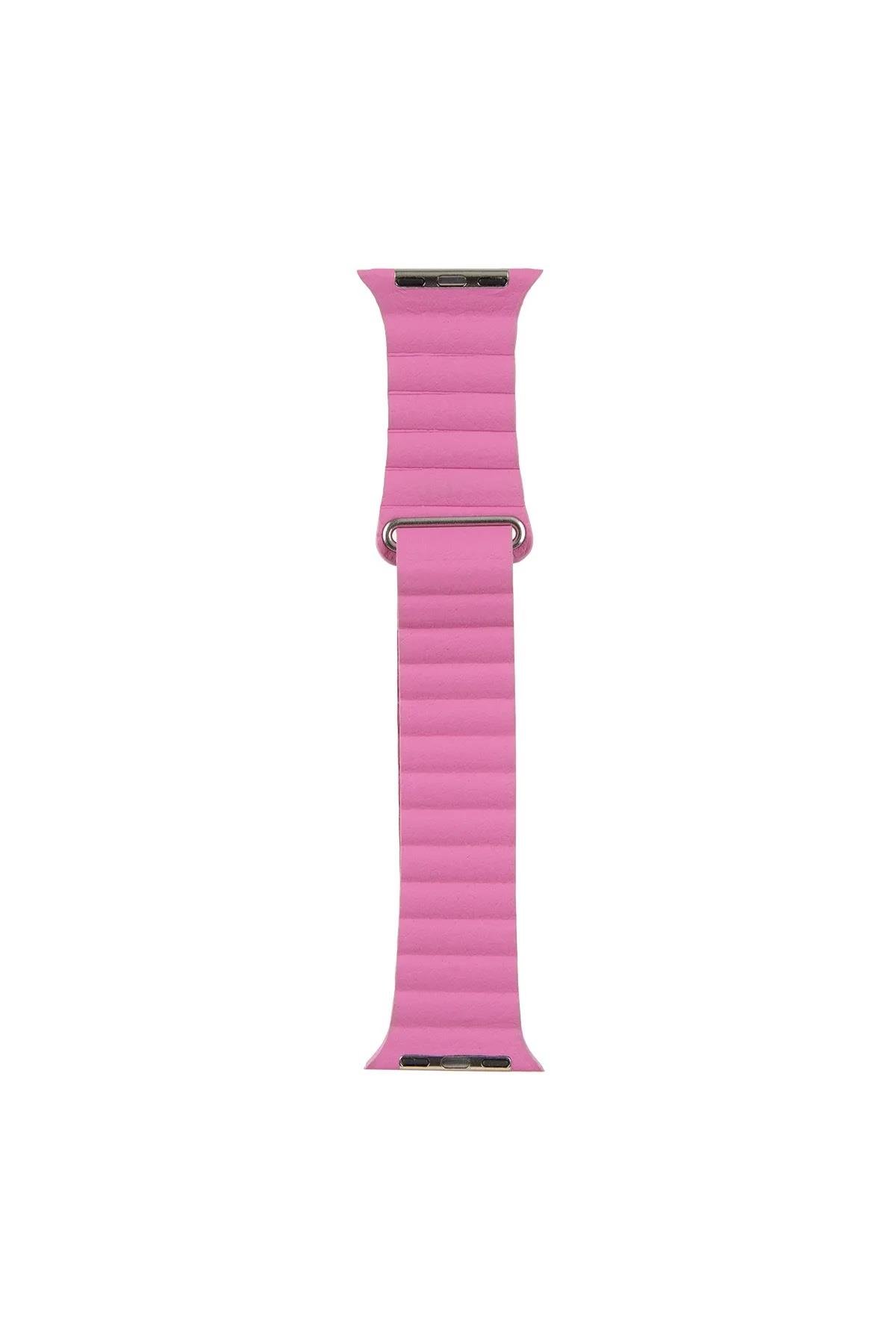 ITHINK PREMIUM DERİ KORDON 38/40/41 SMALL ( PEMBE )
